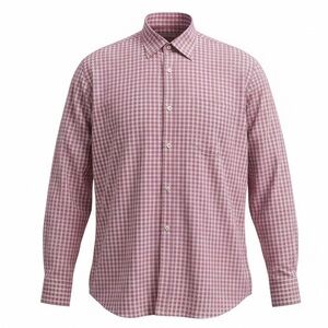 Peter Millar Crown Finish micro plaid button up shirt
